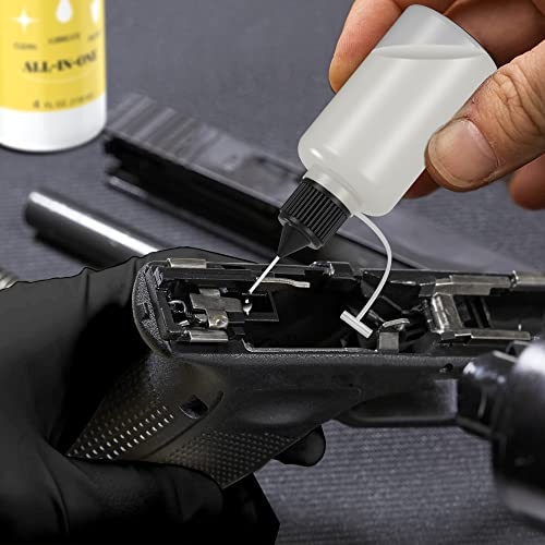 Gun Oil 4 Oz & 4 Oz Gun Lubricant, Multi-Purpose Gun Cleaning Kit Protector, Clp Gun Cleaner And Lubricant, Gun Cleaning Kit With Oil And Cleaner - By Qucship #TOP2