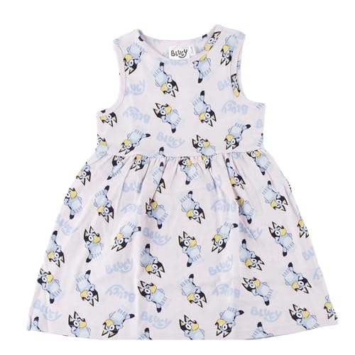 Vestido Bluey Niña Verano   Vestido Niñas Bluey Sin Mangas, Ropa Niñas Casual, Cómoda y Ligera, Ideal para el Día a Día, 3 Años