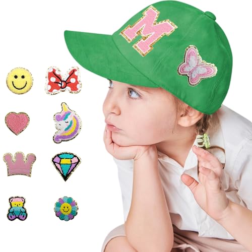 Personalized Baseball Cap With Chenille Name Patch Custom Toddler Initial Hat for Kid Adult Birthday Christmas Sports Teams