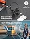 TECKNET V5.2 Bluetooth Headset mit Mikrofon, Wireless Headset mit Noise Cancelling und Stummschaltung Mikrofon, Wiederaufladbar On-Ear Kopfhörer kabellos für Trucker/Callcenter/Büro - 50+ Std. Akku