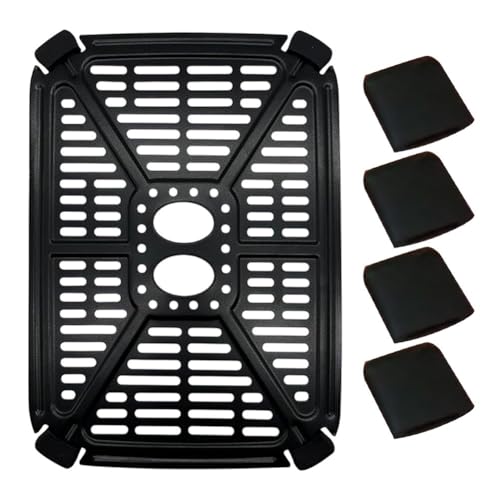 EasyByMall Pies de goma para freidora de aire 550 DZ401 DZ550 10QT de repuesto para freidoras de aire Foodi DZ401 DZ550 10QT DualZone