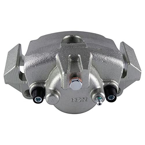 Image of TRQ Front Right Brake Caliper with Mounting Bracket Passenger Side