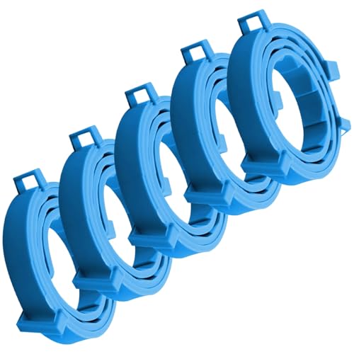4 collares calmantes para perros, collar de feromonas ajustable azul para la ansiedad del perro y el estrés por separación, collar calmante para mascotas, perros de 24.5 pulgadas, 25 pulgadas