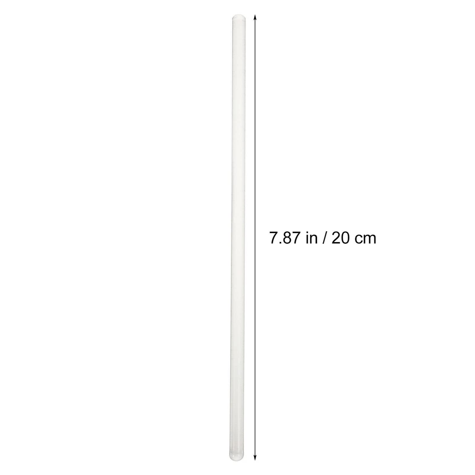 Balacoo 3pcs Round Lab Stirring Rod Glass Chemical Stir Stick Smooth Ends Mixing Rod for Lab Use