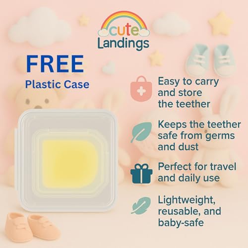 Image of Silicone Teething Toy for Newborn Baby Girls & Boys | BPA-Free, Food-Grade | Gum Relief, Chewing Aid |Teether| Easy-to-Grip Essentials (3+ Months)