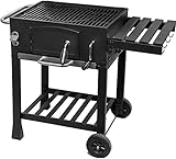 ACTIVA Angular Grill ohne Deckel Grillwagen Holzkohlegrill Grill Barbecue Edelstahl Holzkohle Grillwagen Edelstahlgrill Holzkohle Edelstahl Grill Griller groß Kohle Grillwagen Barbecue Grill