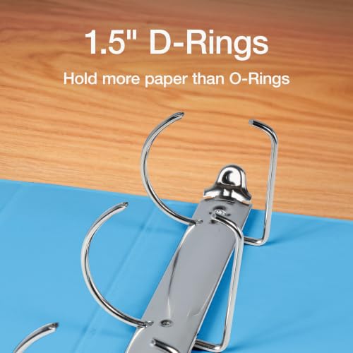 Image of Oxford 1.5 Inch 3 Ring Binders, 4 Pack, Assorted Colors, Holds 375 Sheets