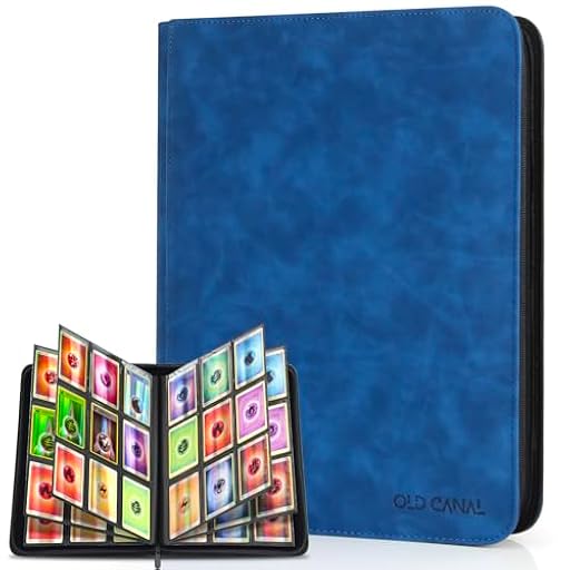 Old Canal Álbum de para Cartas, Álbum de Cartas Coleccionista con 9 Bolsillos para 540 Cartas, Card Binder es Adecuado para MTG, TCG, Compatible con Varias Tarjetas de Tamaño Estándar(Azul Zafiro) | Ya disponible en tu tienda friki favorita! En mundofriki.es!