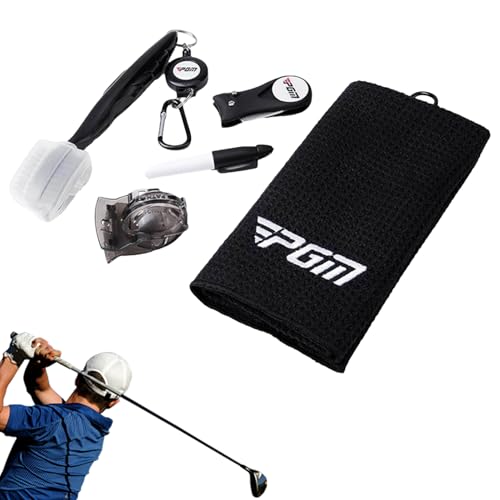 Equipo de golf portátil con cepillo y arreglapiques para hombres y mujeres