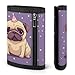 LPSBVNM Funny Cartoon Pug Puppy Dog Trifold Wallet Slim Security Wallet for Men Women Card Holder Key Ring Photo Window Fashion Wallets