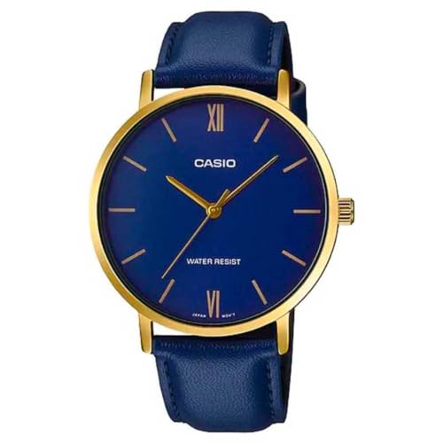 Image of Casio Enticer Analog Blue Dial Men's Watch - MTP-VT01GL-2BUDF (A1781)