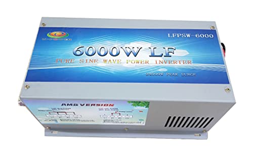 RuiCheng 6000 Watt Low Frequency Split Phase Pure Sine Wave Power Inverter 24 V Dc Input / 110 V,220 V Ac Output 60 Hz Frequency