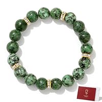 AWARDSEN African Bracelet Pierre Naturelle Femme 10mm Pierre Precieuse Bracelet Perle Bijoux Cadeau Femme