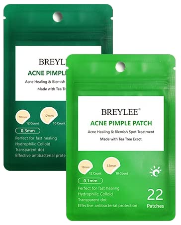 BREYLEE Acne Puistje Master Patch - Spot Repair Hydrocolloïde Patches Gerichte verdediging tegen puistjes vlekken vlekken mee-eters, drugsvrij niet-drogen