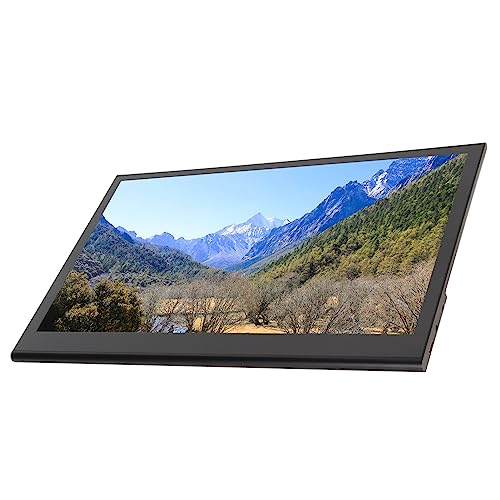 HEEPDD HD-Monitor, 1920 X 1080 Auflösung, Gehärtete Glasscheibe, 100–240 V, 178 Grad Betrachtungswinkel, QLED-Gaming-Monitor für PC (EU-Stecker)