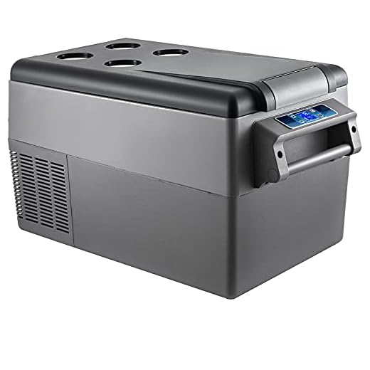 VEVOR Nevera Termoeléctrica Portátil 35 L Nevera de Viaje para Coche Nevera Portátil Eléctrica de Viaje para Coche Mini Refrigerador para Coche Mini Nevera para Bebidas con LCD