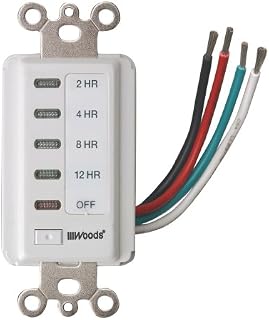 Woods 59014WD In-Wall 12-Hour Digital Countdown Timer,White