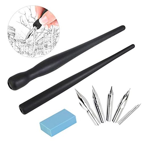 RMENOOR Manga Pen - Juego de bolígrafos de cómic con 2 soportes para bolígrafos