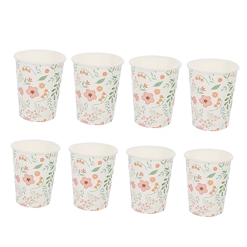 FRCOLOR 32 Uds Taza De Papel Taza De Café Tazas De Té Blancas Mantel Tazas De Camping Taza De Camping Taza De Espresso Tazas De Fiesta Mantel De Camping Taza De Servir De