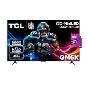 TCL 85 Inch Class QM6K Series | Mini LED QLED 4K HDR | 85QM6K, 2025 Model | 120HZ-144HZ High Brightness Smart Google TV Dolby Atmos Onkyo Audio | Voice Remote Alexa Gaming Streaming Television