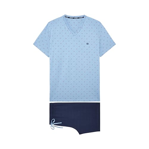 HOM Pyjama Court Walter ensemble short t-shirt nuit homme