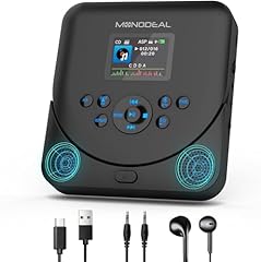 2025 MONODEAL Lettore CD Portatile con Display TFT, Lettore CD Portatile Bluetooth Ricaricabile con Altoparlante, CD Player per Auto