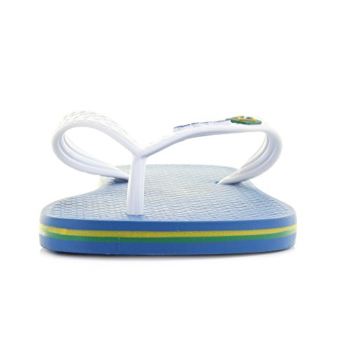 Image of Ipanema Men's Classica Brasil II AD FF Blue Rubber Flip Flops -6 UK