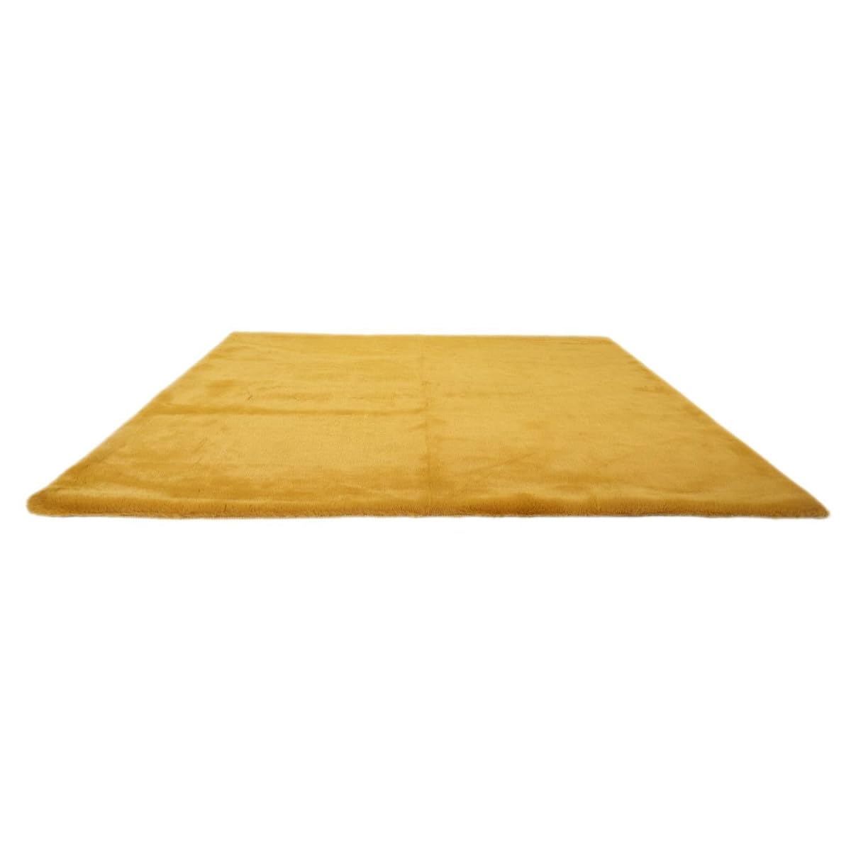 Paris Prix Tapis Imitation Fourrure Fin 120x170cm Moutarde