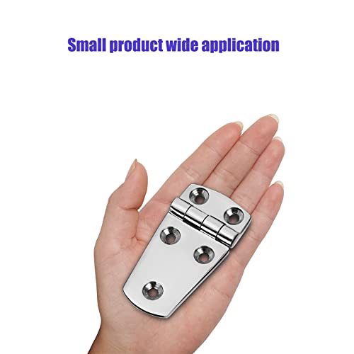 Marine Boat Hatch Hinges Stainless Steel, 3 Inch X 1.5 Inches(76 X 38Mm) 5 Holes, No Noise, Heavy Duty 316 Stainless Steel With Screws (4 Pcs) #TOP5