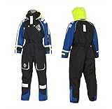 Fladen Flotation Suit 892OS - Schwimmanzug, viele Reflektoren, wasserdichte Reißverschlüsse, Größen S-XXL, ISO 12402-6, 100% 300D Nylon (Größe XXL)