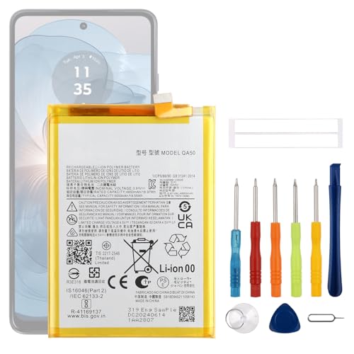 SWARK 5000mAh New QA50 Rechargeable Battery Compatible with Moto G Power 2024 5G XT2415 with Upgraded Repair Tools Kit