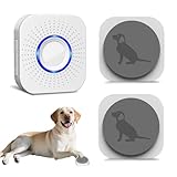 Yoiilifee Dog Door Bell for Potty Training, Smart Wireless Doggie Doorbell to Go Outside, 1000 Feet Long Range with IP65 Waterproof Touch Button, 20 Melodies & Adjustable Volume (2 Button)