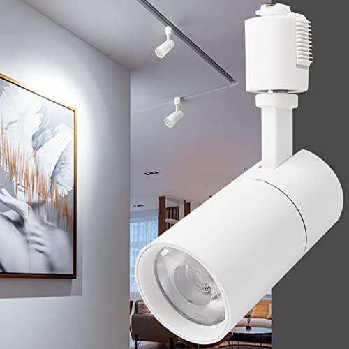 YC ライティングレール用スポットライト 100W相当 消費電力10W 大光量1280lm ダクトレール用スポットライト 器具一体型 ライティングバー照明 ライティングレールライト ダクトレール用ライト 照明器具 店舗内照明 電球不要 取付簡単((10W 5000K 白い)