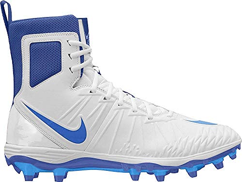 Nike Men's Force Savage Varsity Football Cleats (12, White/Game Royal/Photo Blue)