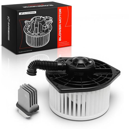 Image of A-Premium Front HVAC Heater Blower Motor and Resistor Compatible with Nissan Titan XD 2016-2019, NV2500 2012-2021, NV1500 2012-2014 - 2-PC Set, Replace# 272201PA0A