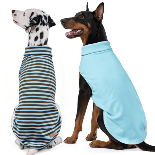 Image of KYEESE 2Pack Dog Sweater for Large Dogs Soft Pet Coats Fleece Sweatshirt