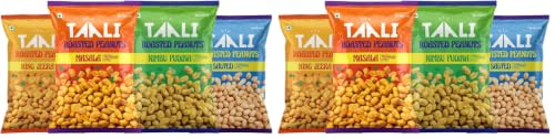 Image of Taali Roasted Peanuts | Try All Flavors | Crunchy Healthy Snacks | No Trans Fat, Gluten free, Roasted Not Fried (Pack of 8 x 140 /150 gms)(weight may vary)