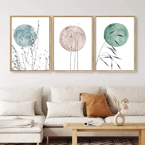 Impression sur toile nature pour créer un salon zen et minimaliste moderne