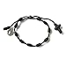 SIFRIMANIA Memorial Gifts Set of 5 Handmade Small Rosary Adjustable Bracelets for Guests (Black)