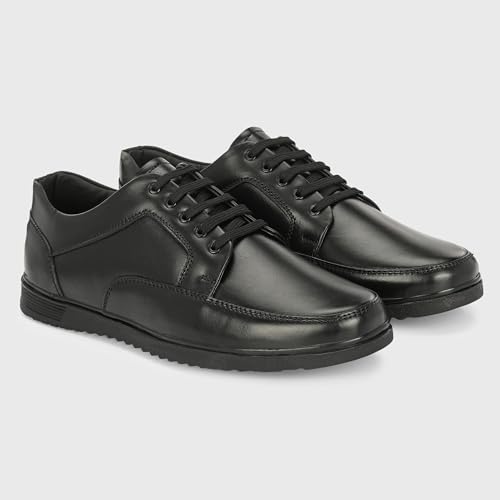 Image of Blue Leather by Centrino Genuine Leather Slip-On Men's Formal Shoe |Stylish with Soft Cushioned Insole |Trendy Non Lace-Up Design |Durable Leather with Anti-Skid Sole | Perfect for Formal Wear (3952)