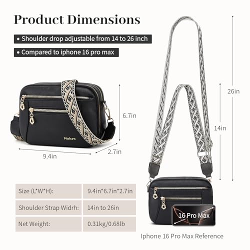 Image of Crossbody Purse for Women Small Crossbody Bags Trendy Vegan Leather with Adjustable Shoulder Straps Gift for Mother Wife Mom