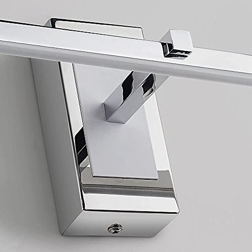 Lampe de miroir de salle de bain LED 8W design argent moderne et étanche IP44 - 7