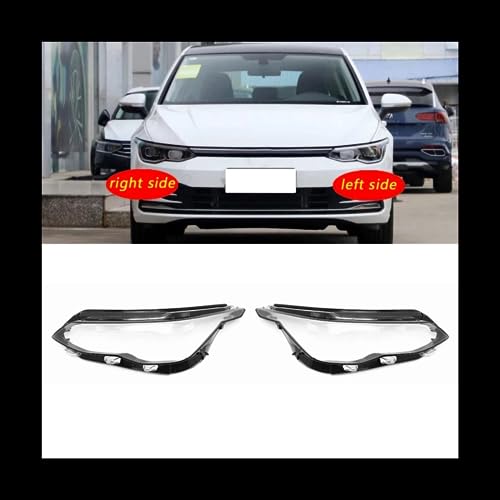 Coque de phare droit pour VW Golf Mk8 2020-2022 cache transparent de remplacement