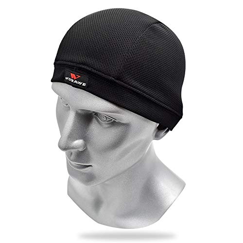 King Stationery 2 Pack Cycling Skull Caps Motorcycle Helmet Inner Cap Cooling Beanie for Sports