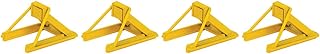 Walthers HO Scale Assembled Train Track Bumper 4-Pack - Yellow