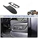 Real Carbon Fiber Seat Adjustment Button Panel Cover Trim Fit for Nissan Titan 2016-2023, Car Seat Adjustment Panel Cover Decoration Frame Accessories, 2PCS(Black)
