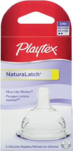 Image of Playtex NaturaLatchNipple, Medium Flow, 2-Count