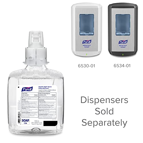 Image of PURELL HEALTHY SOAP BAK E2 Antimicrobial Foam, Fragrance Free, 1200 mL Refill for PURELL CS6 Automatic Soap Dispenser (Pack of 2) - 6585-02 - Manufactured by GOJO, Inc.