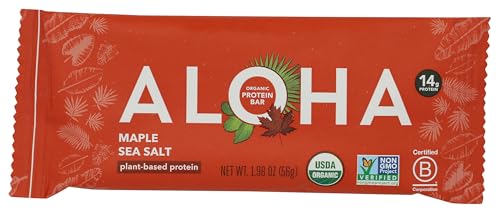 Aloha, Bar Protein Maple Sea Salt Organic, 1.98 Ounce - image 1