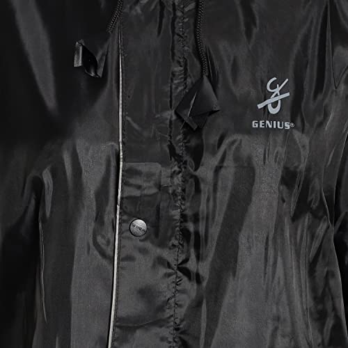 Image of Zacharias Women's Waterproof Reversible Double Layer Solid Raincoat with Pant (RG-2) (Black)